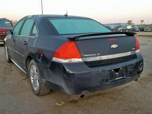 2G1WC57M591273047 - 2009 CHEVROLET IMPALA 2LT BLACK photo 3