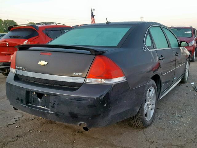 2G1WC57M591273047 - 2009 CHEVROLET IMPALA 2LT BLACK photo 4