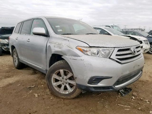 5TDZK3EH3DS128088 - 2013 TOYOTA HIGHLANDER SILVER photo 1