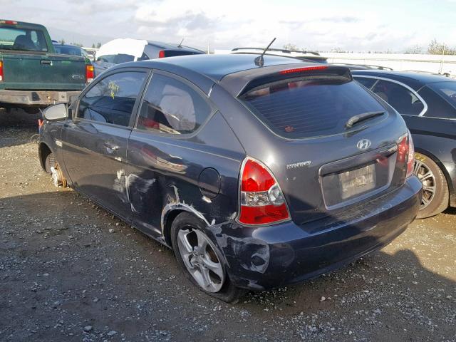 KMHCN36C77U010170 - 2007 HYUNDAI ACCENT SE GRAY photo 3