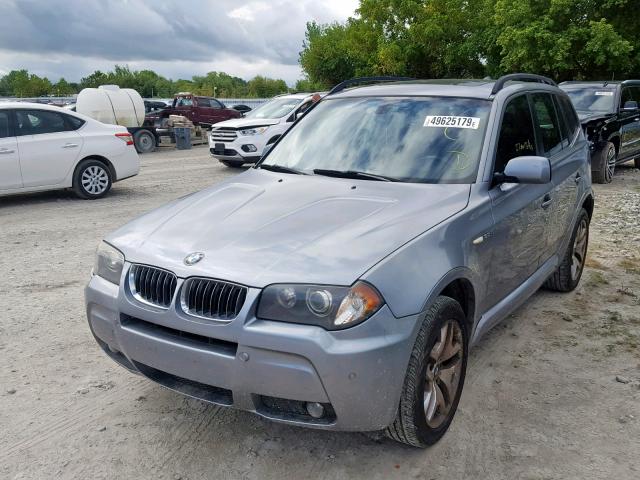 WBXPA93426WD27204 - 2006 BMW X3 3.0I GRAY photo 2