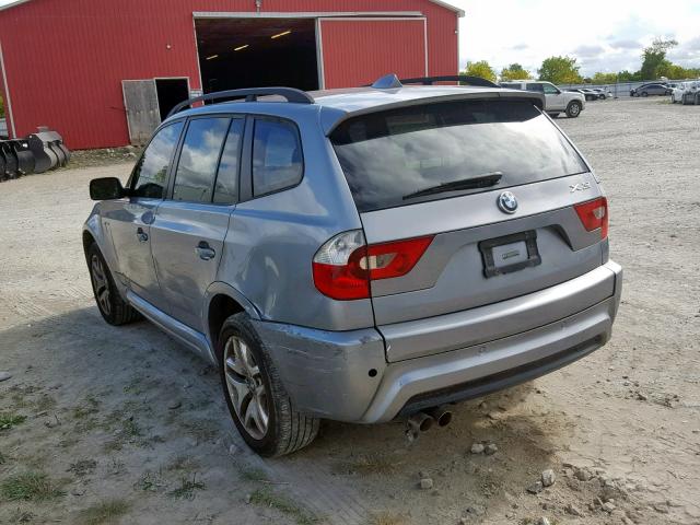 WBXPA93426WD27204 - 2006 BMW X3 3.0I GRAY photo 3