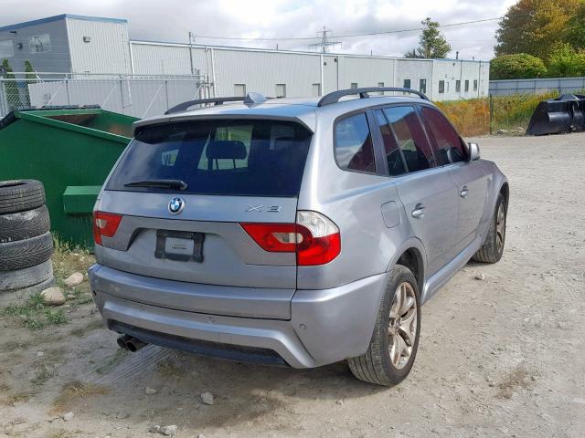 WBXPA93426WD27204 - 2006 BMW X3 3.0I GRAY photo 4