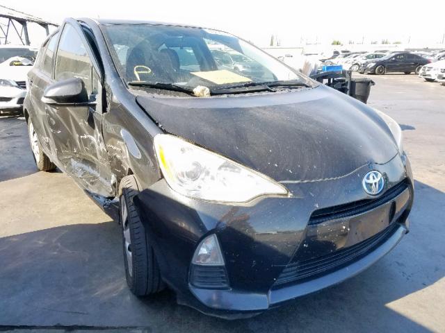 JTDKDTB39C1502218 - 2012 TOYOTA PRIUS C BLACK photo 1