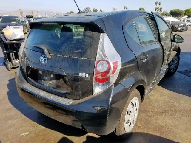 JTDKDTB39C1502218 - 2012 TOYOTA PRIUS C BLACK photo 4