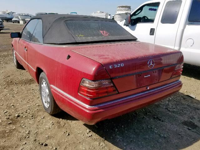 WDBEA66E1SC253207 - 1995 MERCEDES-BENZ E 320 RED photo 3