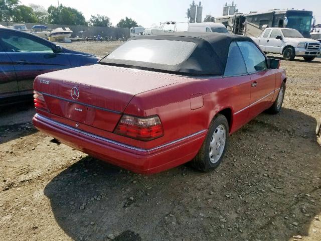 WDBEA66E1SC253207 - 1995 MERCEDES-BENZ E 320 RED photo 4