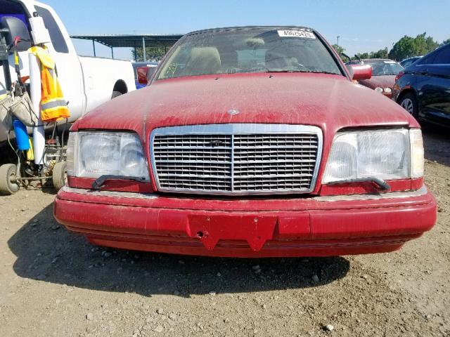 WDBEA66E1SC253207 - 1995 MERCEDES-BENZ E 320 RED photo 9