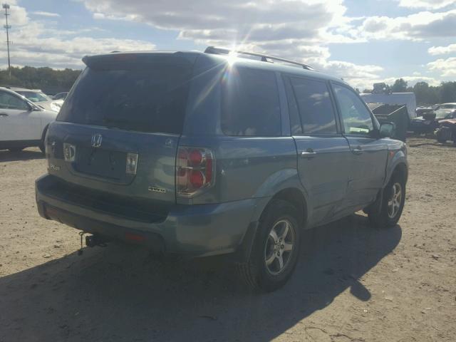 5FNYF18358B008288 - 2008 HONDA PILOT SE BLUE photo 4