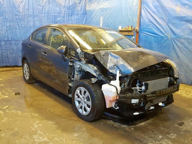 KNADN4A35D6214534 - 2013 KIA RIO EX GRAY photo 1