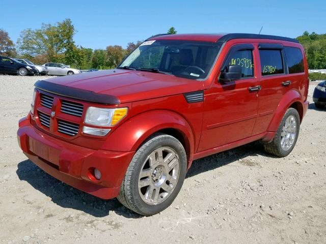 1D8GU58648W102632 - 2008 DODGE NITRO R/T RED photo 2