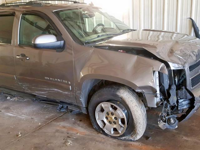 3GNEC12067G310649 - 2007 CHEVROLET AVALANCHE GRAY photo 9