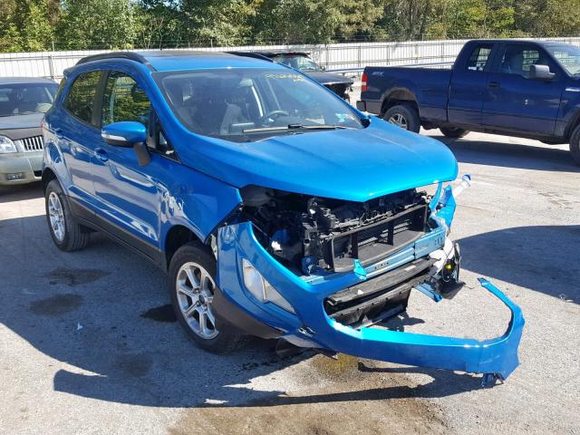 MAJ6P1UL0JC211768 - 2018 FORD ECOSPORT S BLUE photo 1