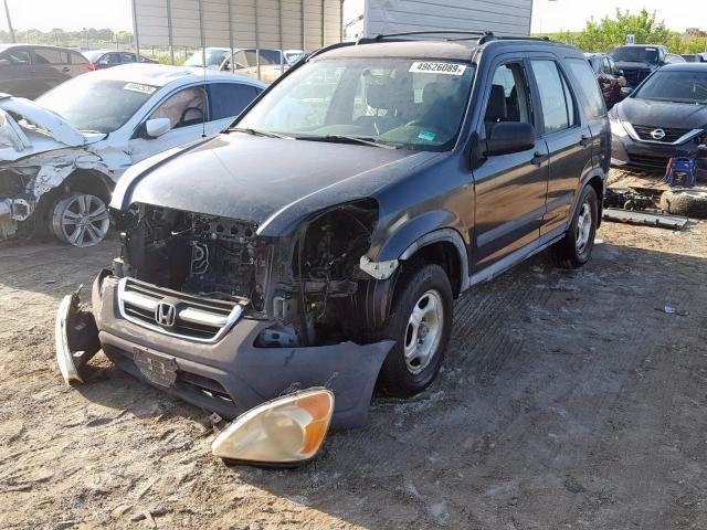 SHSRD68402U002303 - 2002 HONDA CR-V LX BLACK photo 2