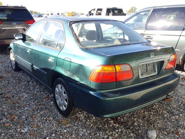 2HGEJ6614YH579654 - 2000 HONDA CIVIC BASE Yaşıl foto 3