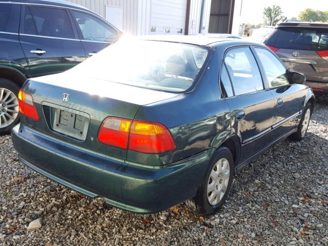 2HGEJ6614YH579654 - 2000 HONDA CIVIC BASE Yaşıl foto 4