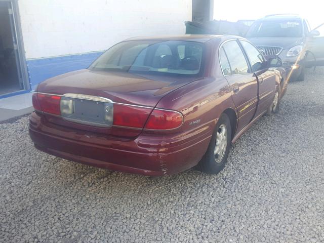 1G4HP54K814290064 - 2001 BUICK LESABRE CU RED photo 4