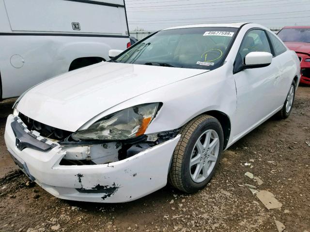 1HGCM82663A021968 - 2003 HONDA ACCORD EX WHITE photo 2