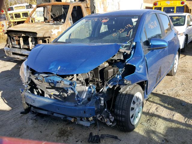 VNKKTUD32GA065116 - 2016 TOYOTA YARIS L BLUE photo 2