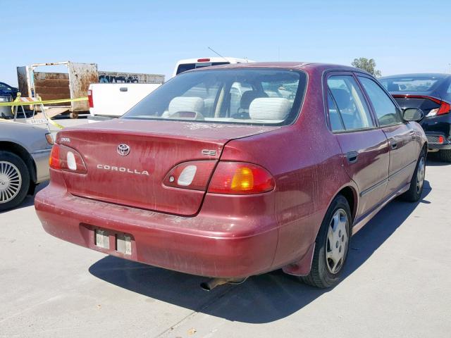 1NXBR12E8XZ154208 - 1999 TOYOTA COROLLA VE RED photo 4