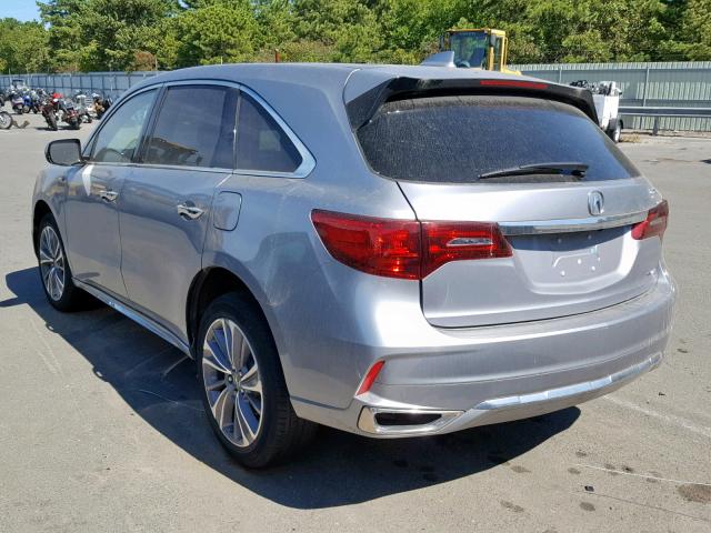 5FRYD7H56HB001228 - 2017 ACURA MDX SPORT SILVER photo 3