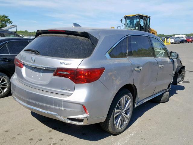 5FRYD7H56HB001228 - 2017 ACURA MDX SPORT SILVER photo 4