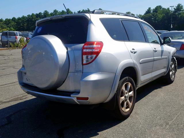 2T3DF4DVXAW065707 - 2010 TOYOTA RAV4 LIMIT SILVER photo 4