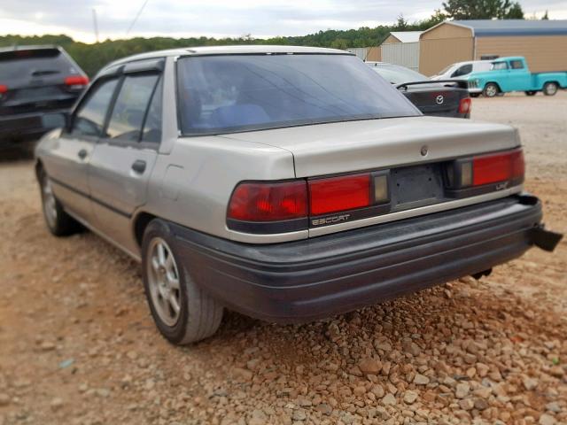 3FAPP1685NR105563 - 1992 FORD ESCORT LX- SILVER photo 3