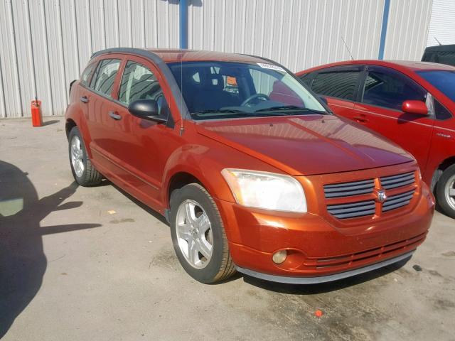 1B3HB48BX7D304077 - 2007 DODGE CALIBER SX ORANGE photo 1