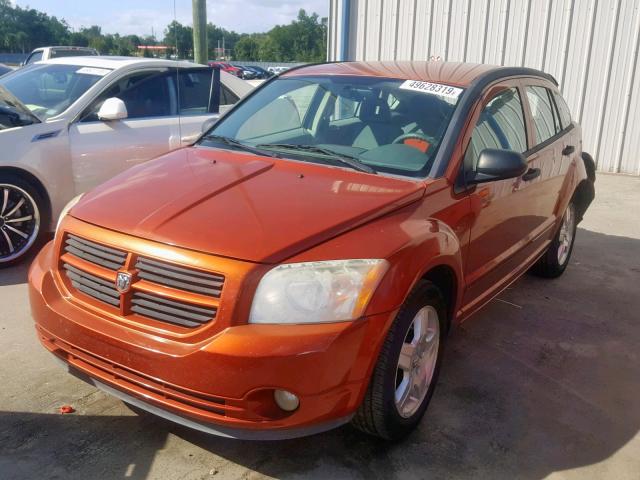 1B3HB48BX7D304077 - 2007 DODGE CALIBER SX ORANGE photo 2