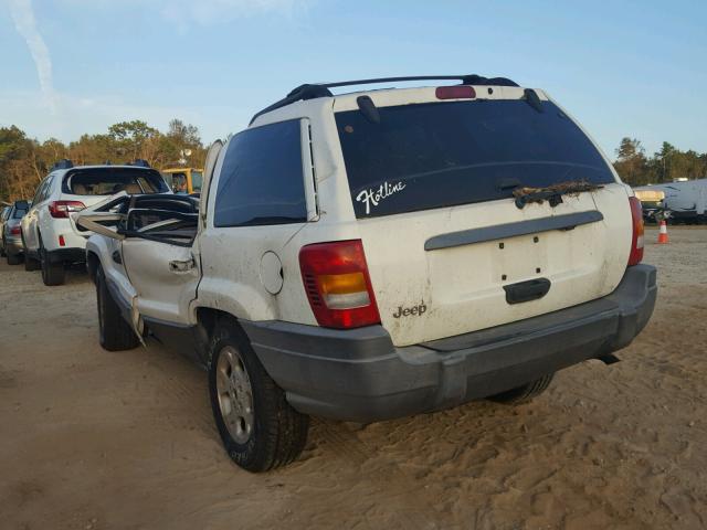 1J4GX48S61C705371 - 2001 JEEP GRAND CHER WHITE photo 3