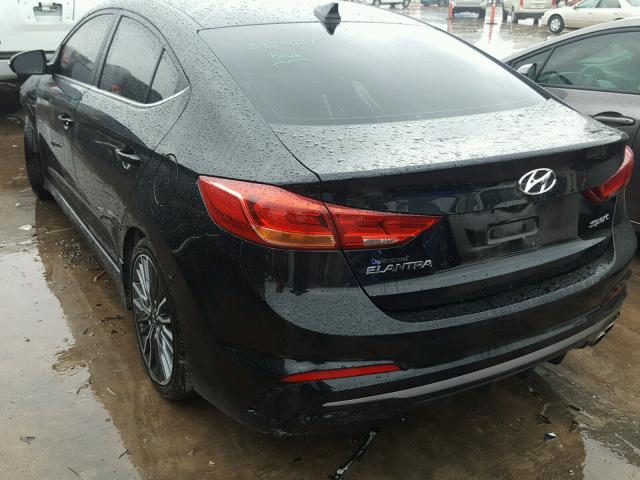 KMHD04LB9JU512898 - 2018 HYUNDAI ELANTRA SP BLACK photo 3