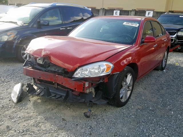 2G1WU583289287796 - 2008 CHEVROLET IMPALA LTZ RED photo 2