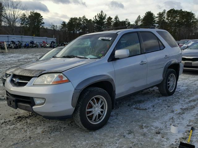 2HNYD18652H000137 - 2002 ACURA MDX TOURIN SILVER photo 2