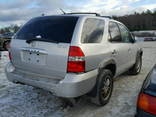 2HNYD18652H000137 - 2002 ACURA MDX TOURIN SILVER photo 4