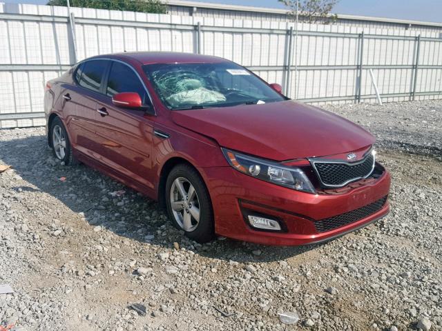 5XXGM4A73EG345602 - 2014 KIA OPTIMA LX RED photo 1