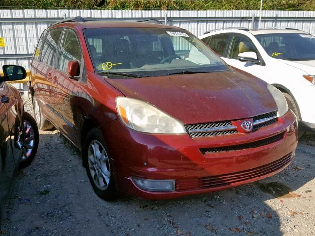 5TDZA22C14S080046 - 2004 TOYOTA SIENNA XLE RED photo 1