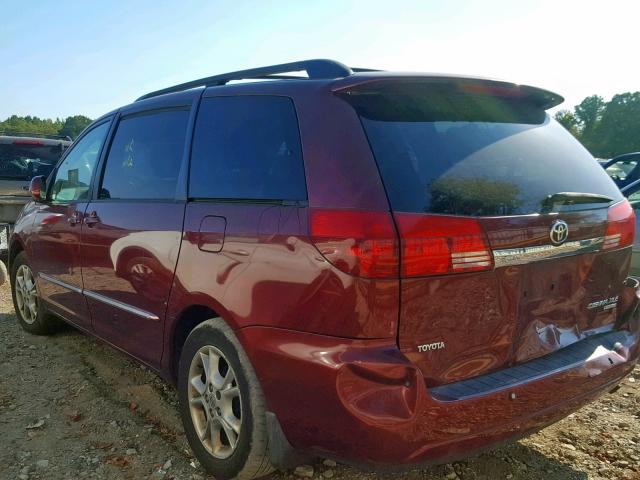 5TDZA22C14S080046 - 2004 TOYOTA SIENNA XLE RED photo 3