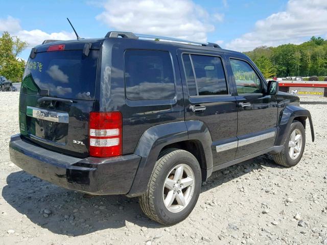 1J8GN58K68W146262 - 2008 JEEP LIBERTY LI BLACK photo 4