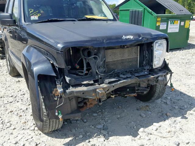 1J8GN58K68W146262 - 2008 JEEP LIBERTY LI BLACK photo 9