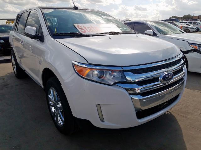 2FMDK3JC2DBC58753 - 2013 FORD EDGE SEL WHITE photo 1