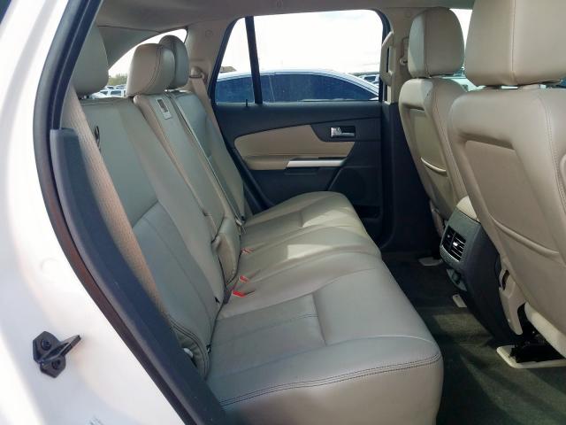 2FMDK3JC2DBC58753 - 2013 FORD EDGE SEL WHITE photo 6