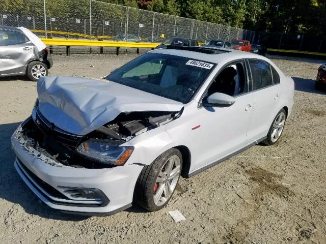 3VW4T7AJ5HM371654 - 2017 VOLKSWAGEN JETTA GLI WHITE photo 2