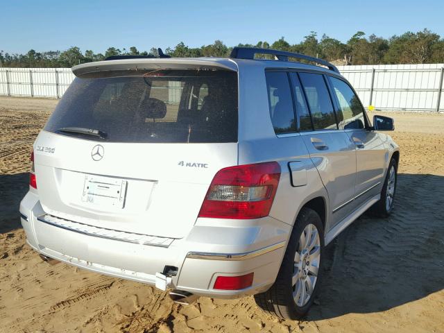 WDCGG8HB3CF764533 - 2012 MERCEDES-BENZ GLK 350 4M SILVER photo 4