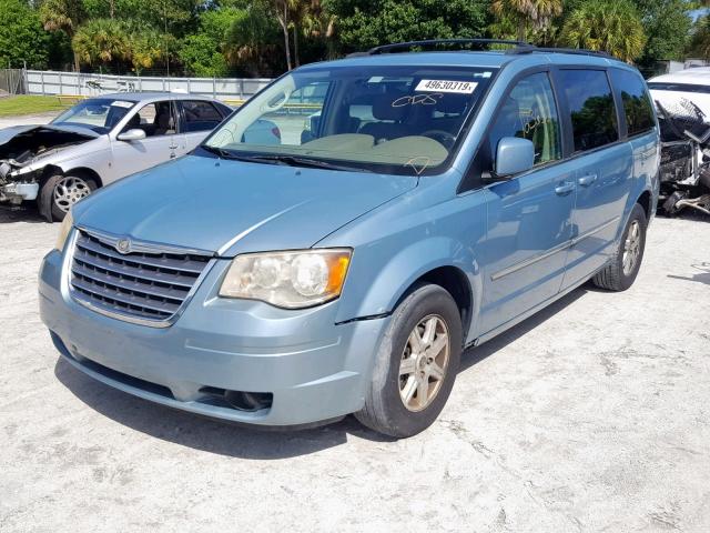 2A4RR5D11AR450769 - 2010 CHRYSLER TOWN & COU BLUE photo 2