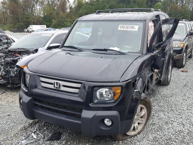 5J6YH18778L010452 - 2008 HONDA ELEMENT EX BLACK photo 2