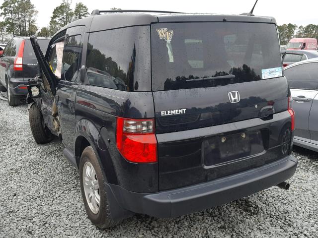 5J6YH18778L010452 - 2008 HONDA ELEMENT EX BLACK photo 3