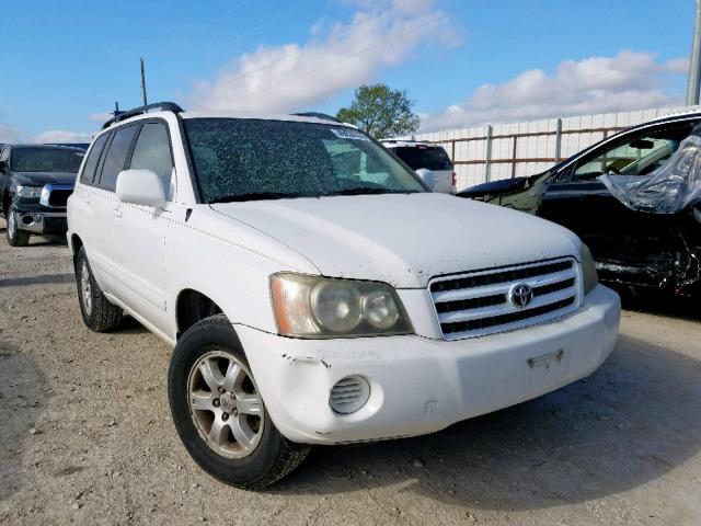 JTEGF21A720049050 - 2002 TOYOTA HIGHLANDER WHITE photo 1