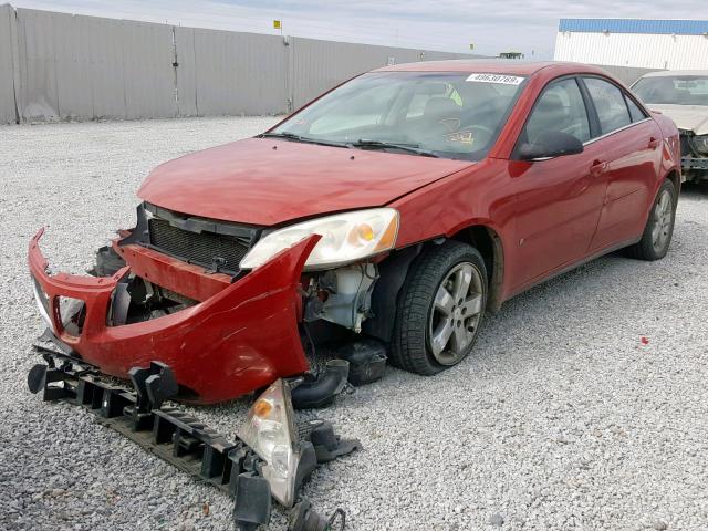 1G2ZH58N774244247 - 2007 PONTIAC G6 GT RED photo 2