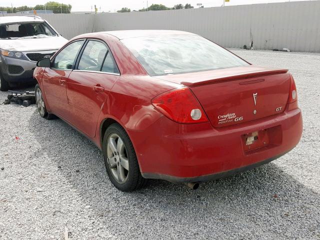 1G2ZH58N774244247 - 2007 PONTIAC G6 GT RED photo 3